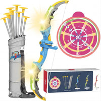DE Bow & Arrow Toy Set, LED-lit Archery Toy,10 Suction Cup Arrows, Targets And Arrow Holders, Indoor And Outdoor Children's Toys Suitable For Boys And Girls.Logistics Is Randomly Sent By DHL,DPD