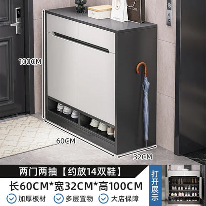 Shoe cabinet Home entrance Indoor entry Door entrance Corridor aisle Large capacity multi-layer storage Elevator entrance Shoe r