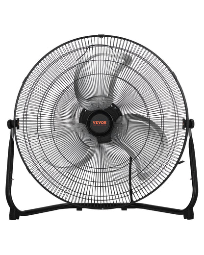 2 PCS 20 In Floor Fan 3 Speeds 360 Adjustable Tilt High-Velocity Industrial Fan