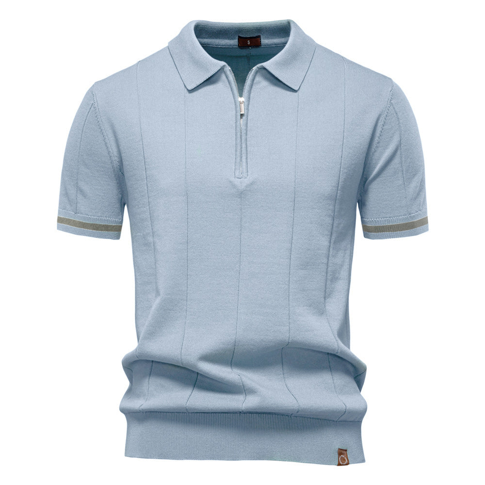 Fashion New Men's Business Casual Short Sleeve