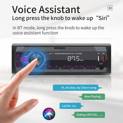 Single 1 Din Car Stereo Radio Bluetooth MP3 Player In-dash Head Unit FM-USB-AUX
