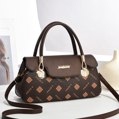 Vintage Exquisite Letter-printed Women's Handbag Fashion Printed Casual Simple Handbag Women's Cross-body Bag