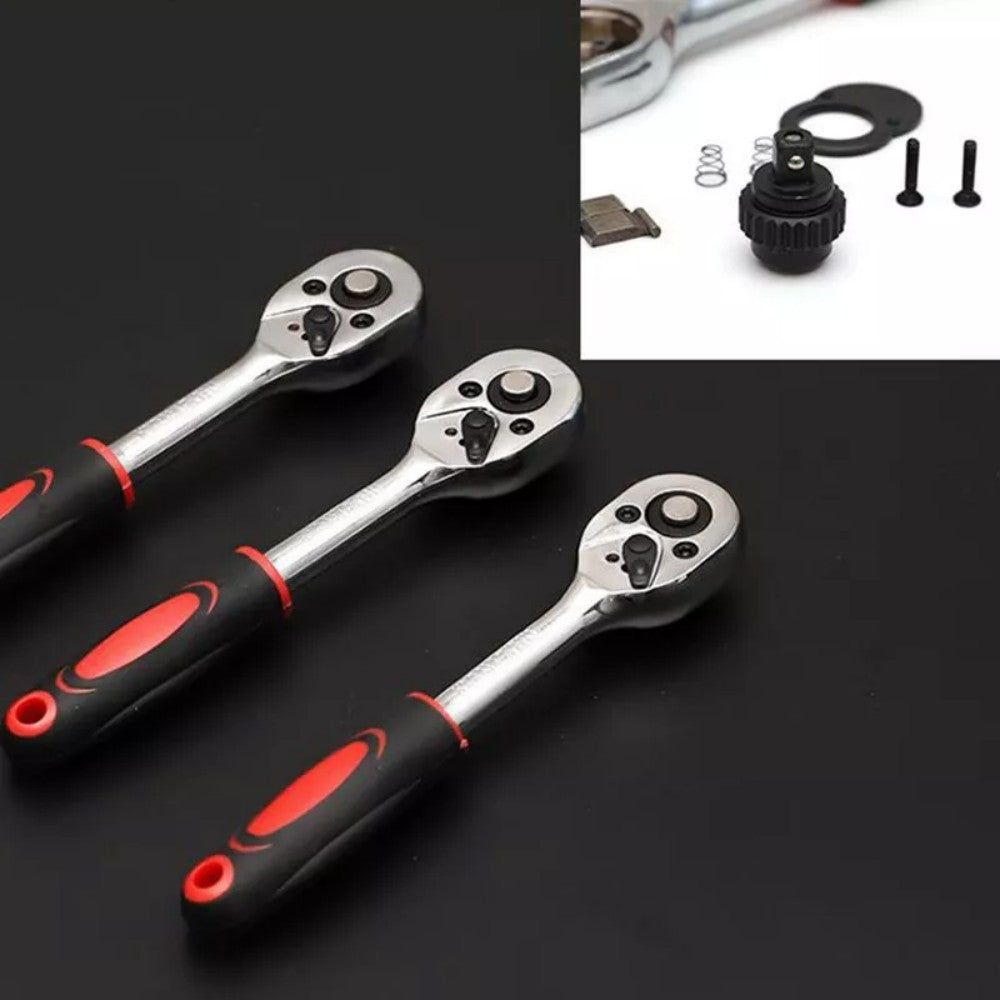 46PCS 1-4  Ratchet Wrench Combination Socket Tool Set Kit Auto Car Repair Tools