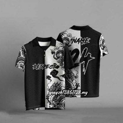 3D Digital Printing Loose Casual Short Sleeve T-shirt Top