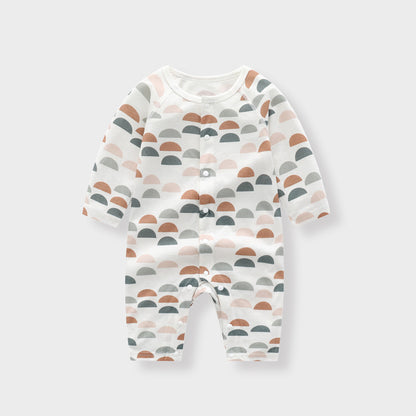 Light And Soft Bamboo Fiber Baby Jumpsuit Floral Animal Cute Print Spring Autumn Newborn Clothes Unisex Long Sleeve Baby Rompers For Boys Girls