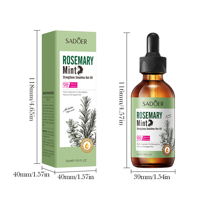 English Mint Rosemary Plant Hair Care Essential Oil