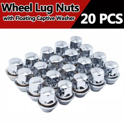 20X Ford Focus  Alloy Wheel Nuts Bolt Lug Stud Tyre Whorl Nuts With Washe