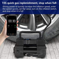 Air Compressor 12V Heavy Duty Portable Electric Car Tyre Inflator 150PSI UK