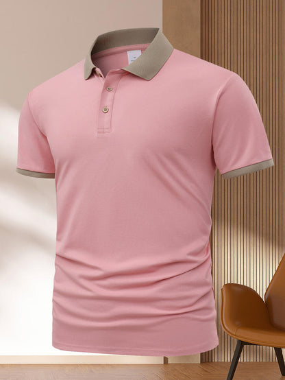 Summer Polo Shirt Printed T-shirt Short Sleeve High-end Lapel