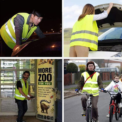 Car Warning Triangle Reflective Emergency Breakdown & High Visibility Vest