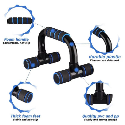 U-shaped Push-up Rack Fitness Equipment Hand Sponge Grip Muscle Training Push Up Bar Chest Home Gym Body Building