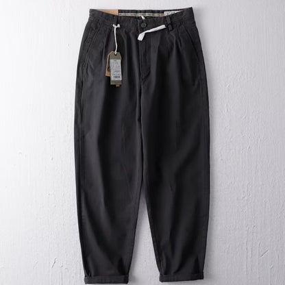 Japanese Leisure Overalls Men's Straight Loose