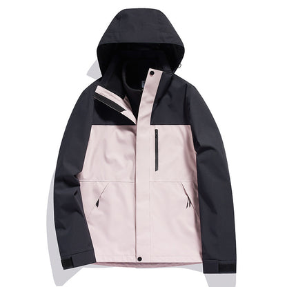 Detachable Windproof And Waterproof 3-in-1 Winter Two-Piece Set For Men And Women
