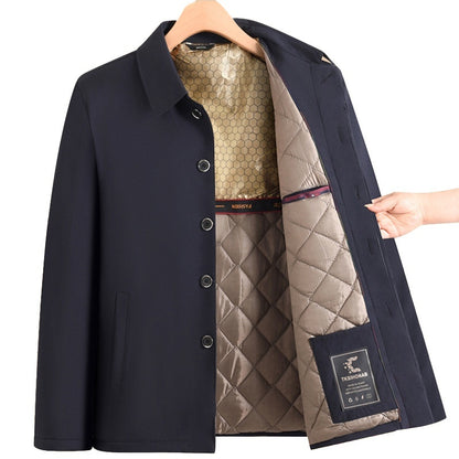 Mens Thickened Graphene Padded Jacket For Fall And Winter