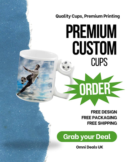 Custom Football Mug Personalized Soccer Cup With Photo And Team Logo Gift For Fans