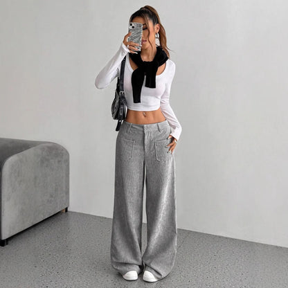 Corduroy Pants Women's Loose Fashion Casual Pants