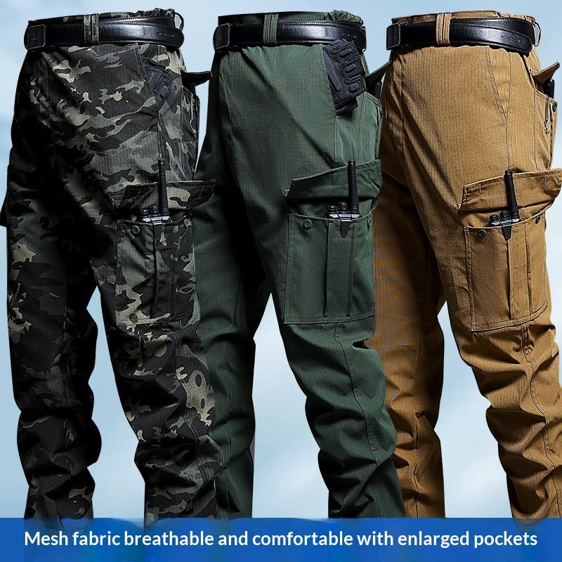 Outdoor Multi-pocket Loose-fit Durable Tactical Utility Work Pants