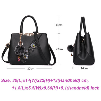 Handbags Fashionable Women's Handbags For Ladies Flower Pattern Crossbody Bags Splicing Color Shoulder Bags