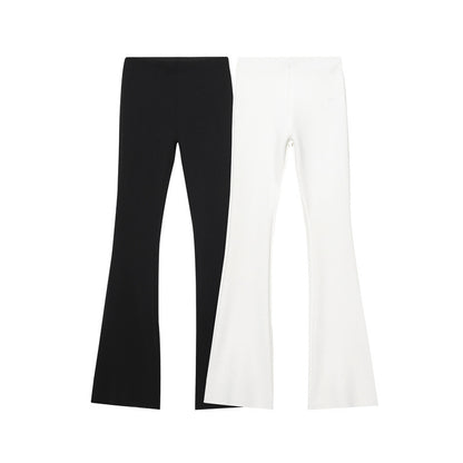 Women's High Waist Stretch Simple And Comfortable Flared Pants