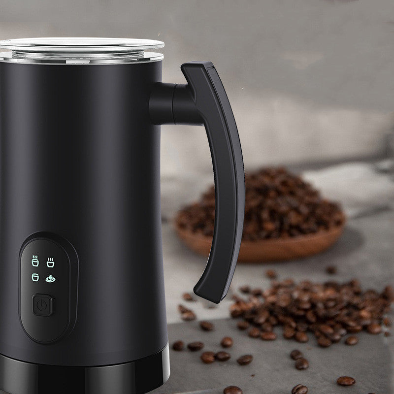 Electric Milk Frother & Warmer – Hot & Cold Stainless Steel Milk Whisk