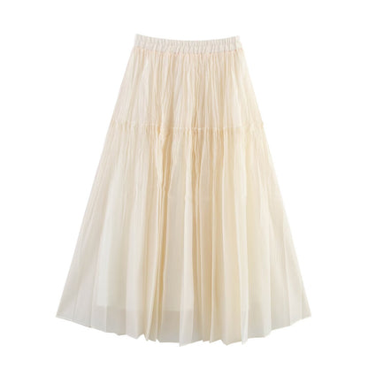 Large Swing Wooden Ear Glass Yarn Half Body Fairy Dress