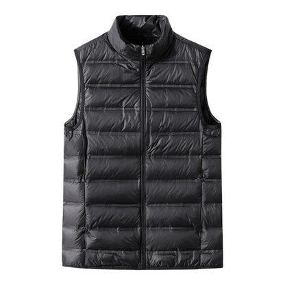 Vest Plus-size Ultra-lightweight Loose-fit Stand-up Collar