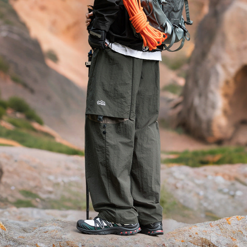 Men's Loose-leaf Split Adjustable Breathable Casual Pants