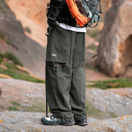 Men's Loose-leaf Split Adjustable Breathable Casual Pants