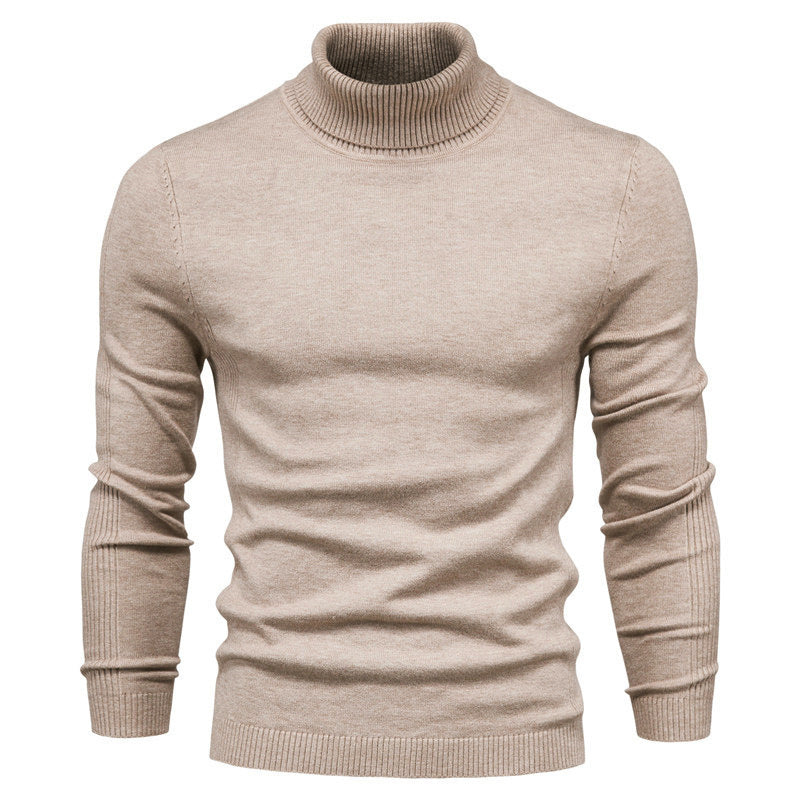 Men's Solid Color Pullover Sweater