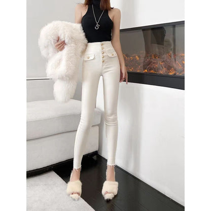 Slimming Stretch Tight Pants Skinny Pants Pencil Pants Trousers