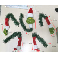 Stuffed Stuck Garland Elf Arm Leg Head Ornaments Christmas Tree Decorations