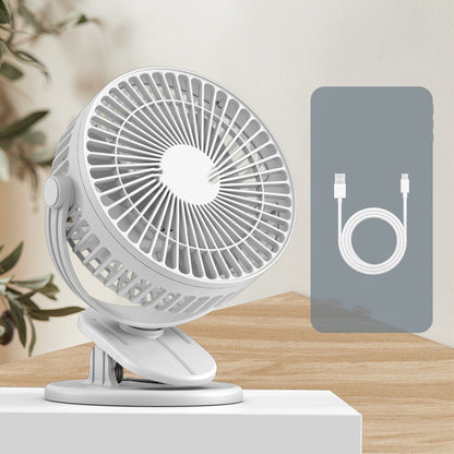 Student Dormitory Portable Mini Rechargeable Desktop Fan