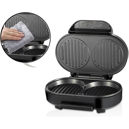 Electric Barbecue Grill Fried Egg Burger Machine NonStick Flat Bottom Frying Pan