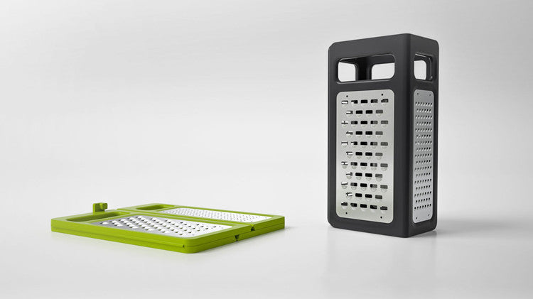 Foldable 4-Sided Box Grater – Stainless Steel Cheese & Vegetable Slicer