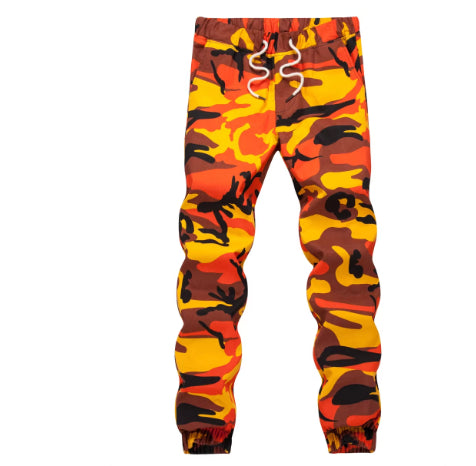 Men's Patchwork Camouflage Versatile Sweatpants