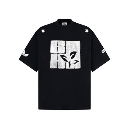 Summer Design Sense Machine Embroidery Short-sleeved T-shirt Men
