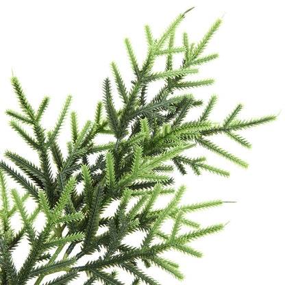 12pc Artificial Norfolk Pine Branches  Pine Needle Branch For Christmas Decor