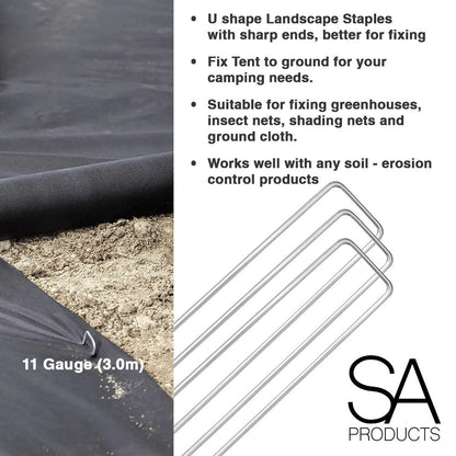 Heavy Duty Galvanised Steel Tent Pegs Metal Camping Ground Sheet