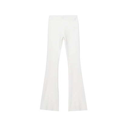 Women's High Waist Stretch Simple And Comfortable Flared Pants