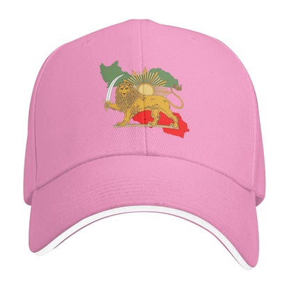 Washed Cotton Printed Hat Distressed