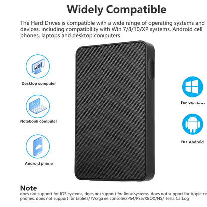 2-4TB 2.5-INCH SATA HARD DISK DRIVE PORTABLE HIGH SPEED USB 3.0 EXTERNAL HDD