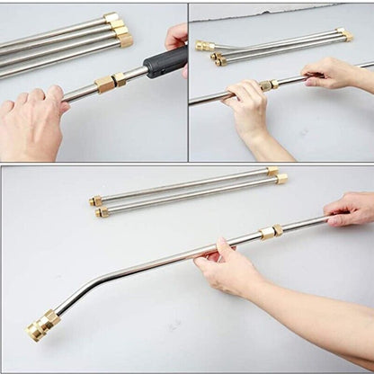 Gutter Cleaning Tool Pressure Washer Extension Wand Lance Set With 5 Nozzle Tips