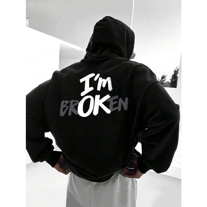 European Size Hoodie Im OK New Men's Hoodie Hip Ho