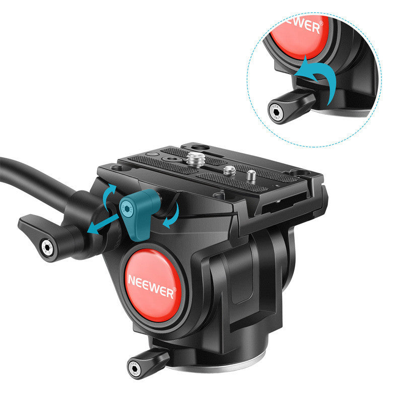 Hydraulic PTZ Tripod N555 Aluminum Alloy