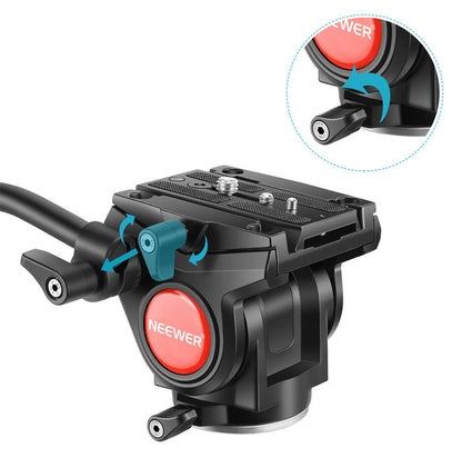 Hydraulic PTZ Tripod N555 Aluminum Alloy