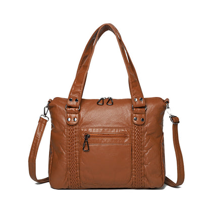 French Retro Motorcycle Shoulder Messenger Bag