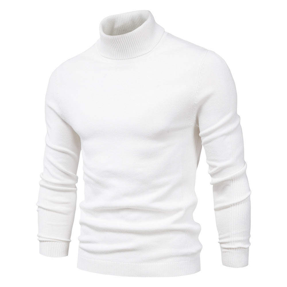 Men's Solid Color Pullover Sweater