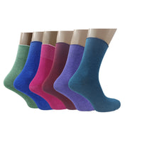 6  12  24 Pairs Womens Colorful Soft Rubber Sole Socks Comfy
