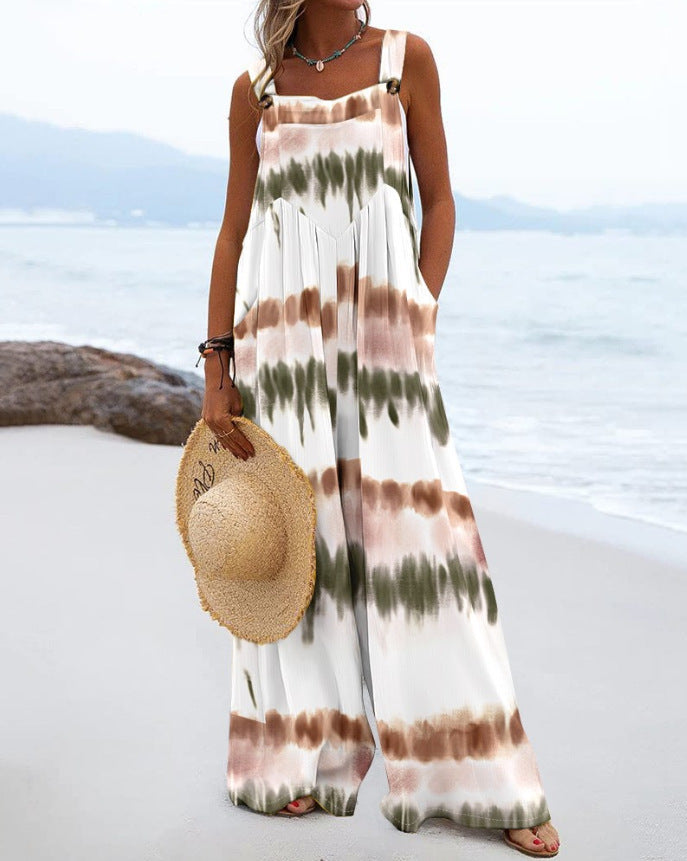 Summer New Digital Printing Romper Women's Clothing