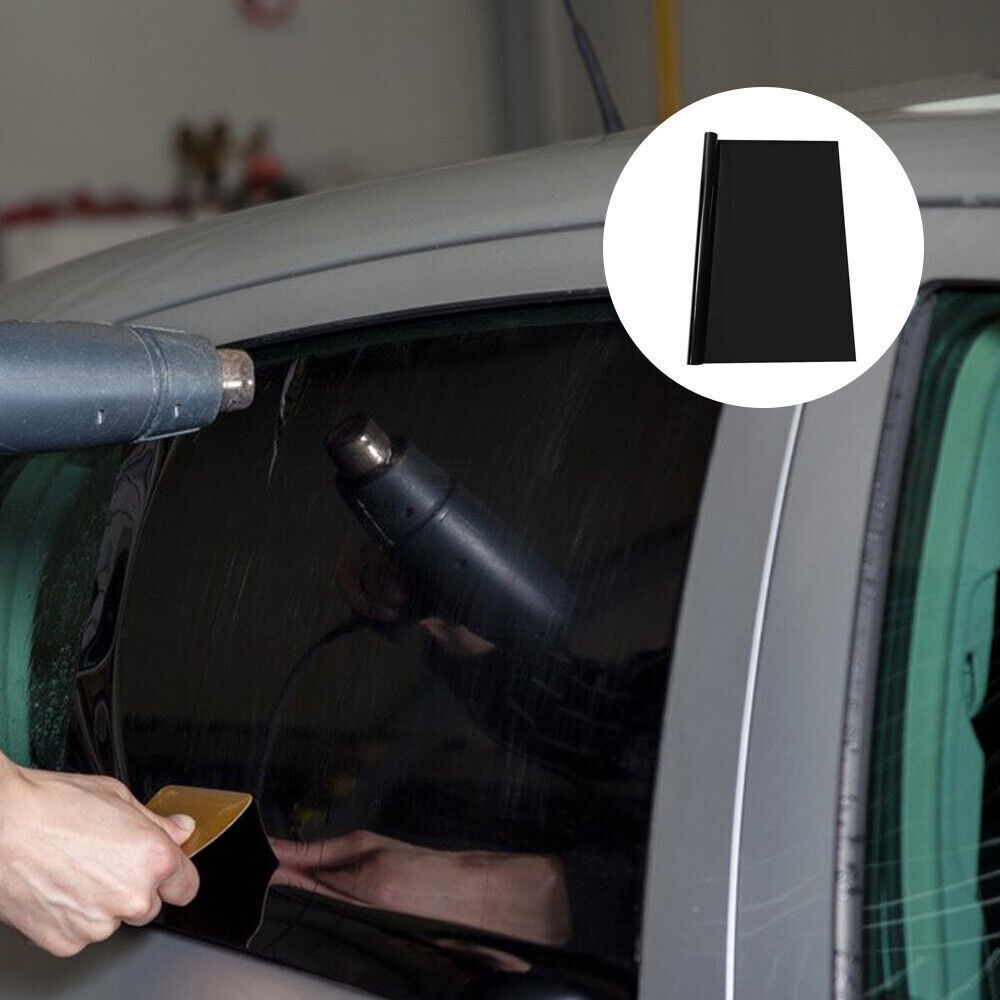 CAR WINDOW TINT FILM KIT TINTING SUPER DARK BLACK LIMO  75CM X 6M UK